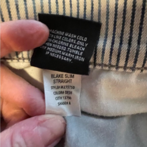 Hudson mens railroad stripe Blake slim straight denim jeans size 36”. - Picture 5 of 5